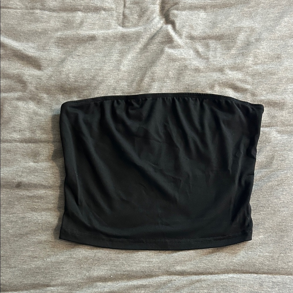 SHEIN Black Strapless Top